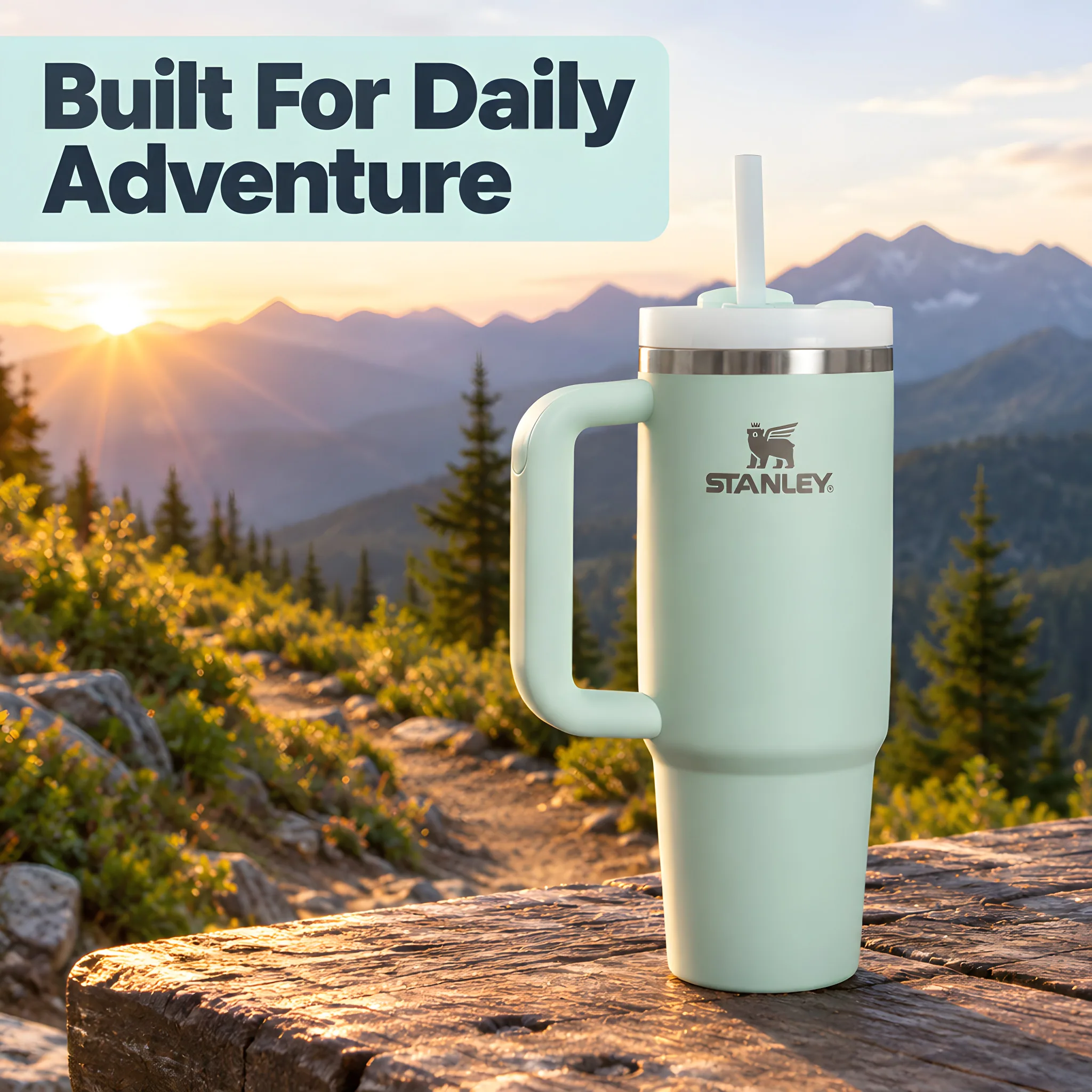 Quencher H2.0 FlowState Stainless Steel Vacuum Insulated (Mint, 30 oz), closing aspirational hero image
