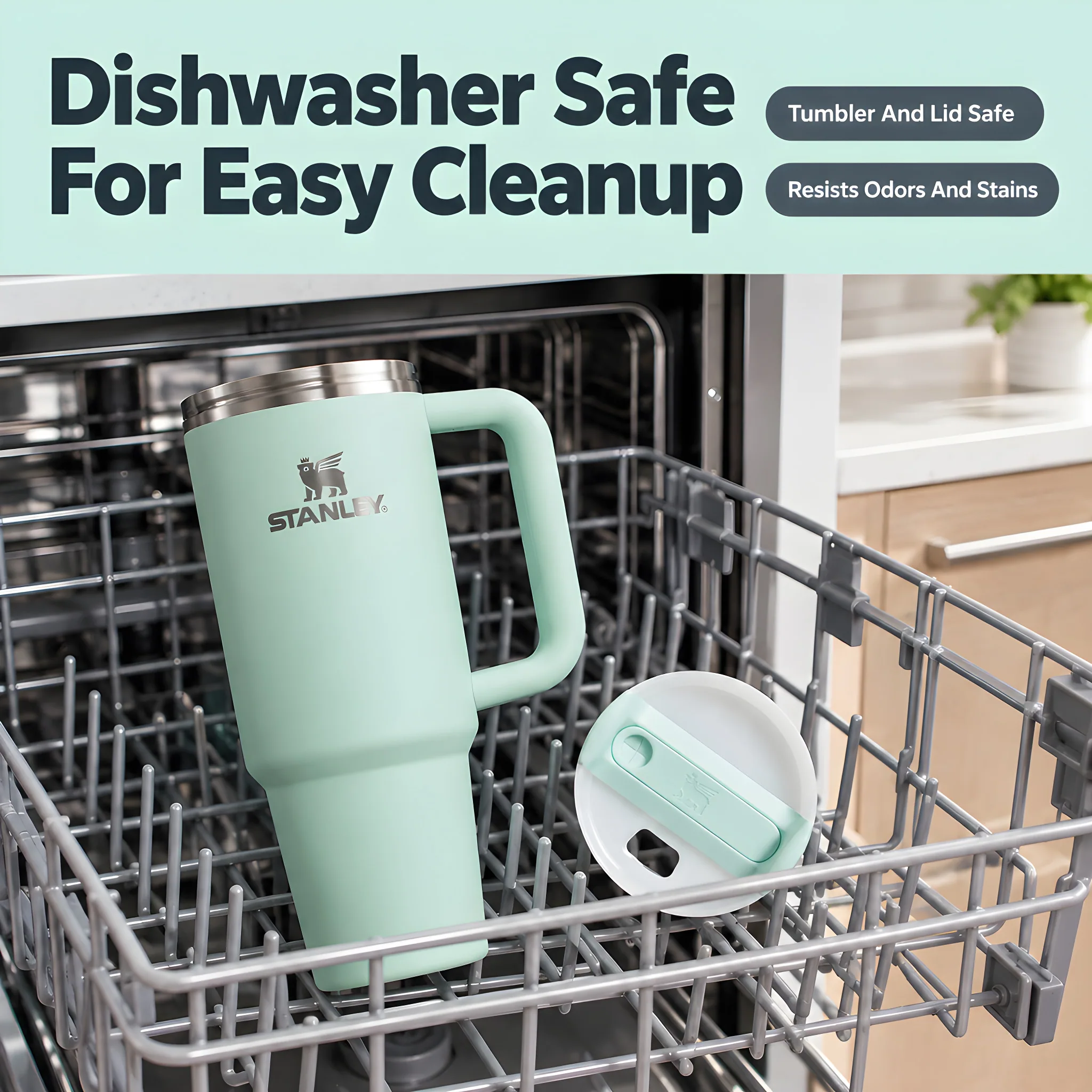 Quencher H2.0 FlowState Stainless Steel Vacuum Insulated (Mint, 30 oz), care and maintenance panel