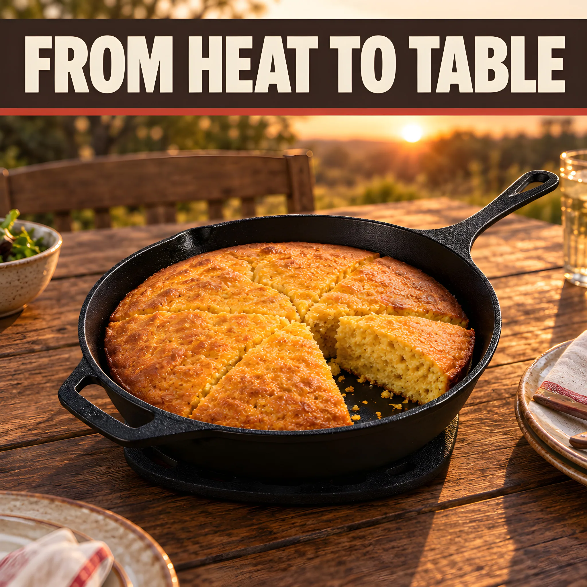 Pre-Seasoned Cast Iron Skillet, 12 Inch, closing aspirational hero image