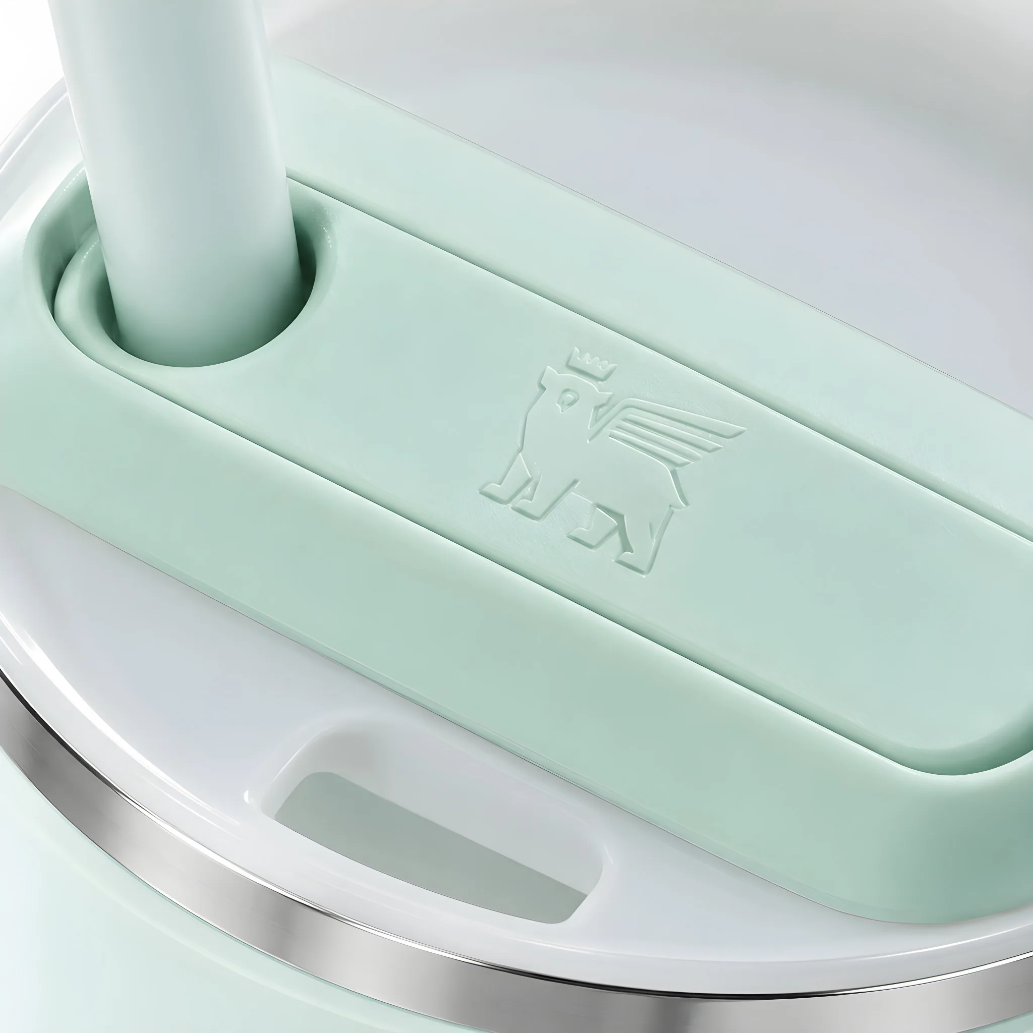 Quencher H2.0 FlowState Stainless Steel Vacuum Insulated (Mint, 30 oz), close-up of the material detail